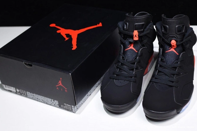 1st Kicks Shoes 384664- 1205 black air infrared retro jordan 6 AllSeason 1111